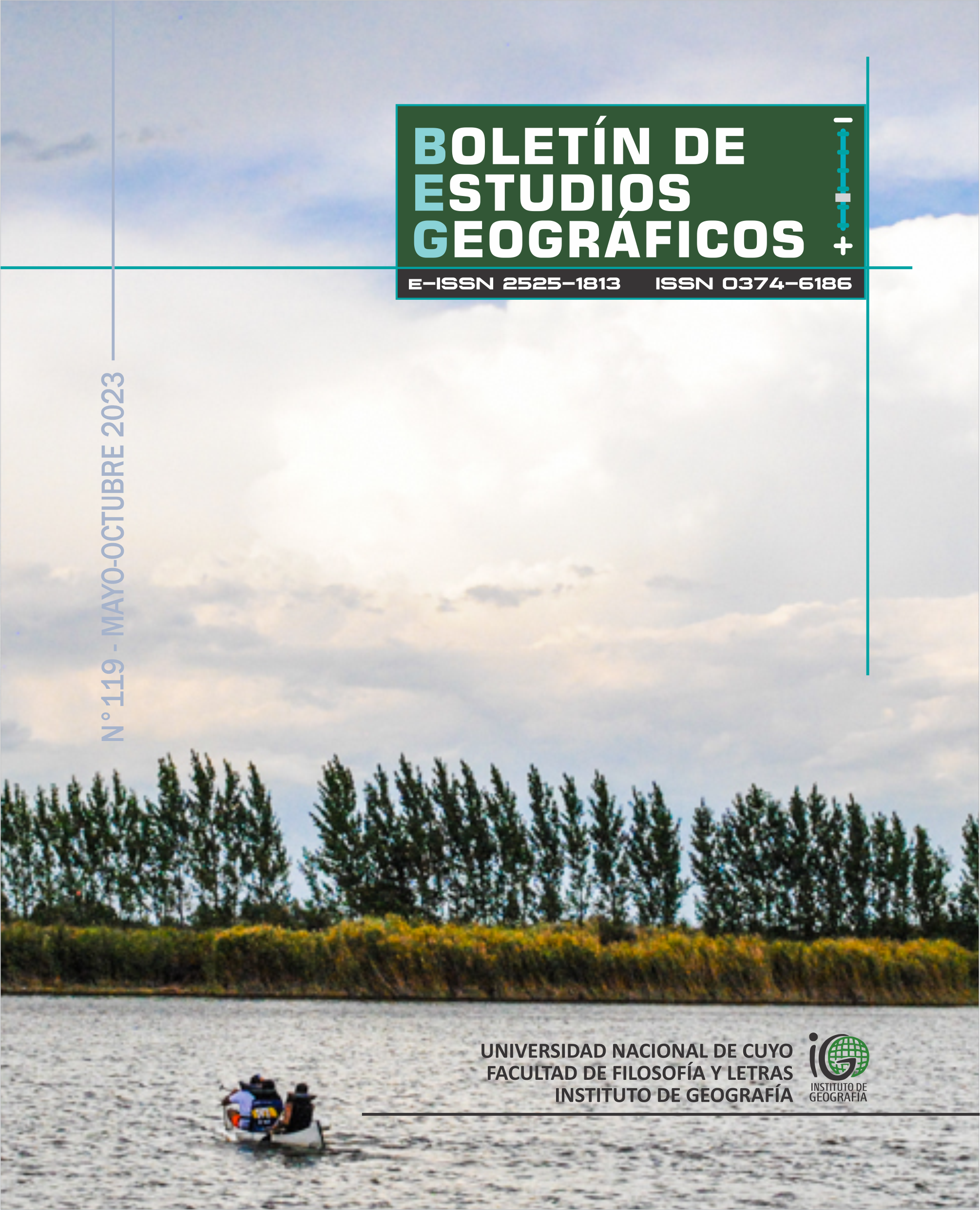 Portada del número 119 de la revista Boletín de Estudios Geográficos